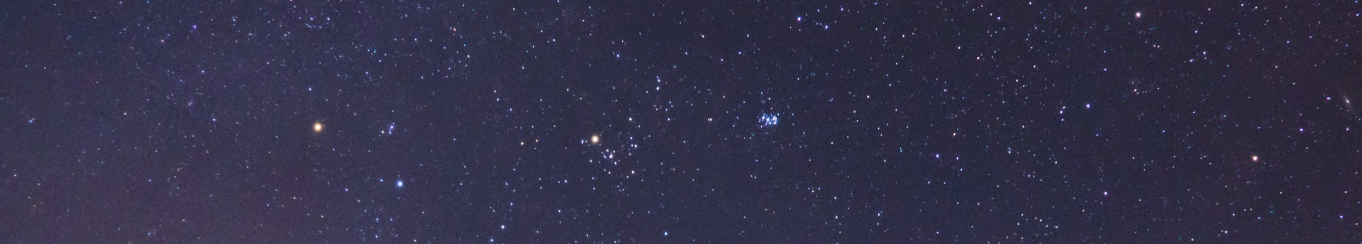 Vénusz, Fiastyúk, holdsarló és a  Hyadok együtt, az esti égbolton!