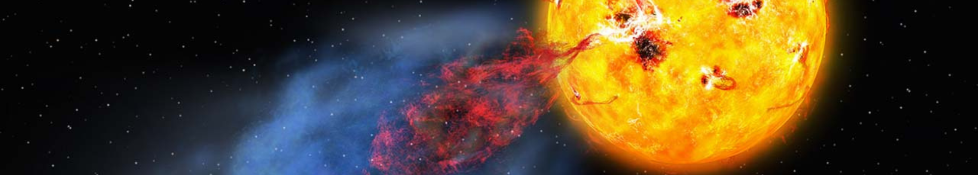 Forró és hűvös plazmakitörésekkel fűti környezetét egy fiatal csillag