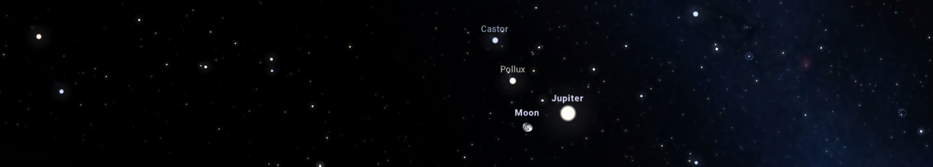 L alakú együttállás a decemberi égen