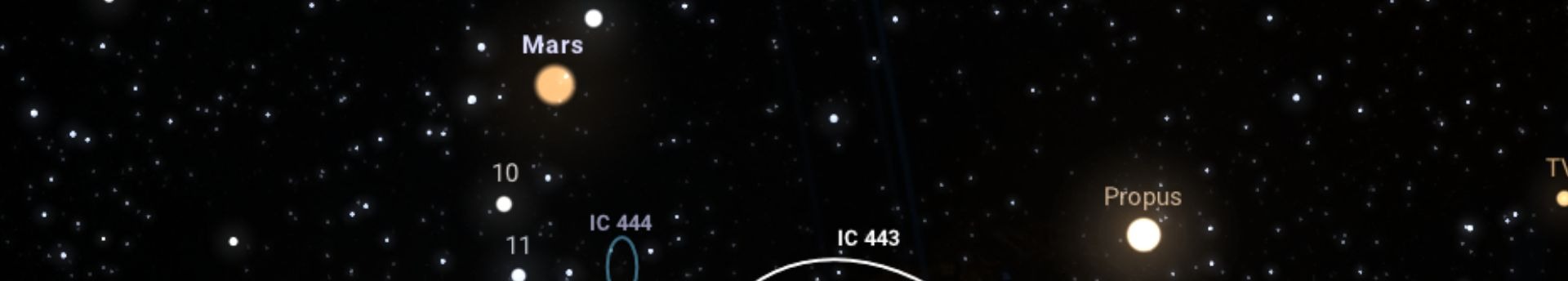A Mars együttállásai az égen augusztus közepén