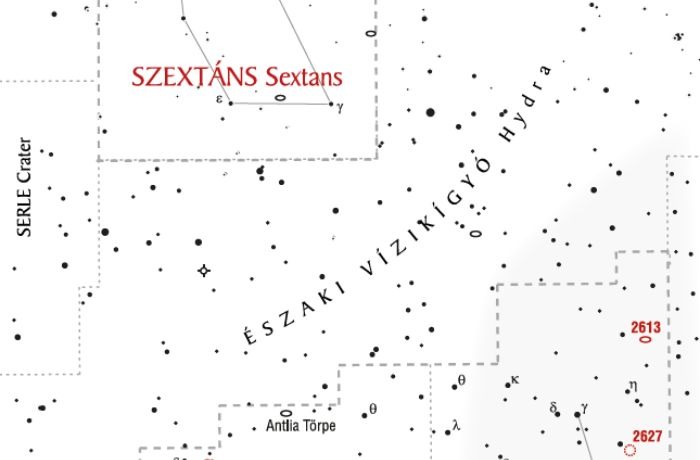 Műszerek az égbolton: a Szextáns, a Légszivattyú és a Tájoló csillagképek