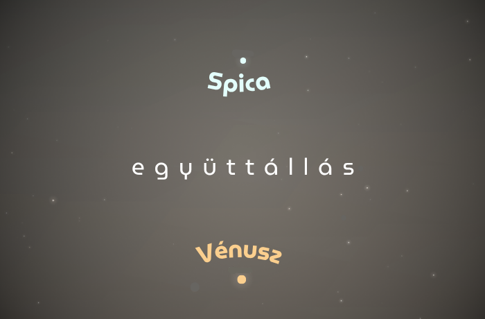 Az Esthajnalcsillag és a Spica tánca
