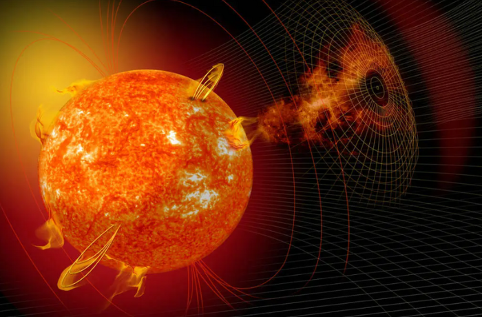 Forró és hűvös plazmakitörésekkel fűti környezetét egy fiatal csillag