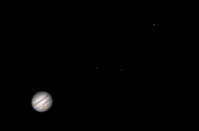 A Jupiter találkozója az Ikrek nyílthalmazával