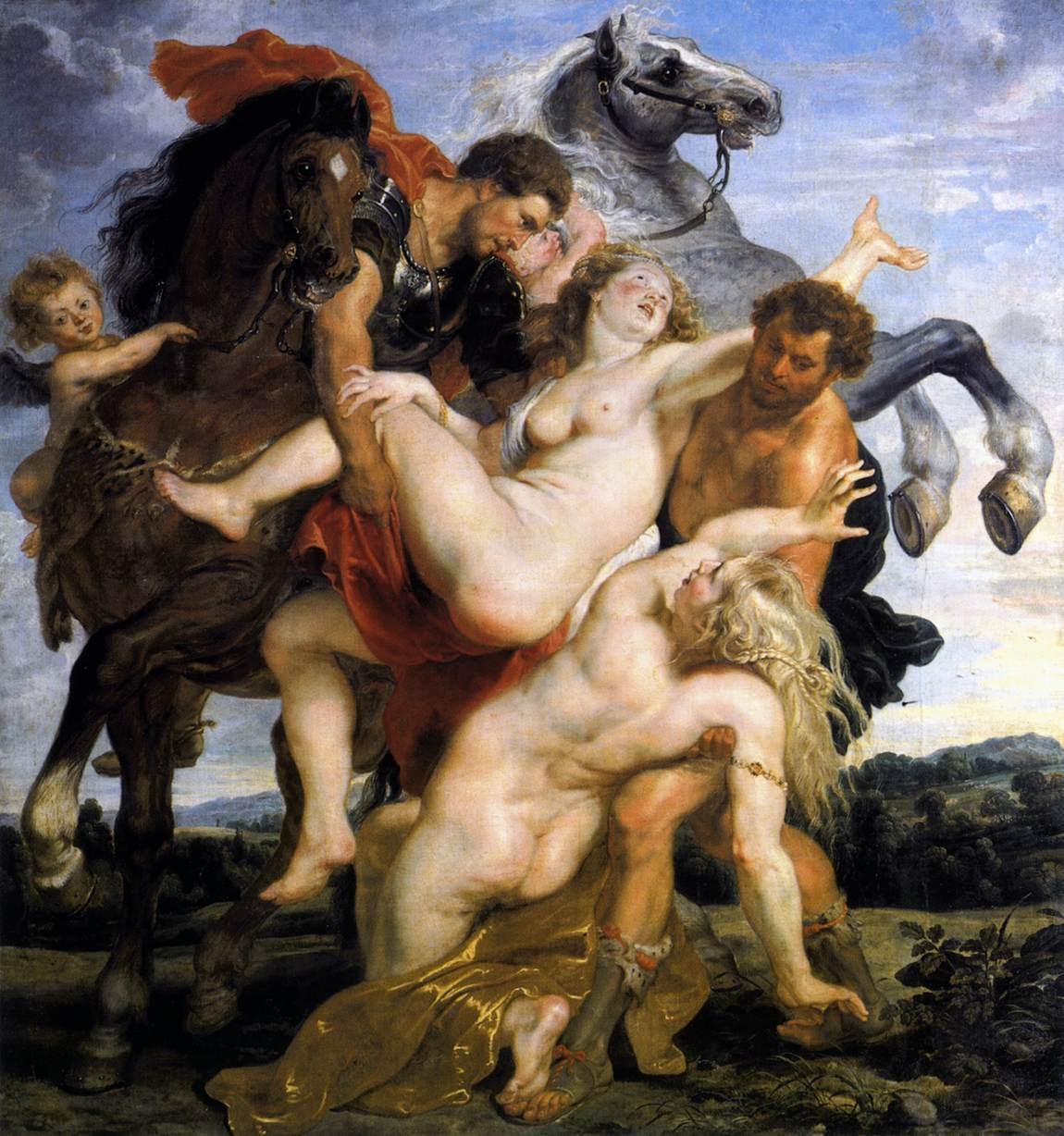 Rubens: Leukipposz lányainak elrablása