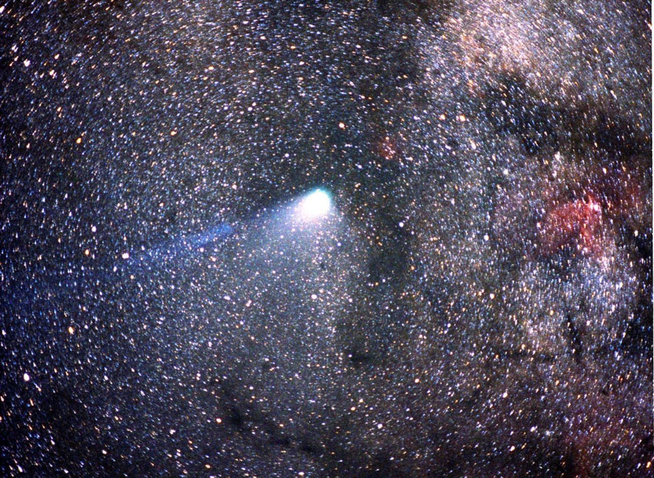 1986-ban készítették a fényképet, amikor a Halley-üstökös a legközelebb volt a Naphoz. FORRÁS; NASA.GOV