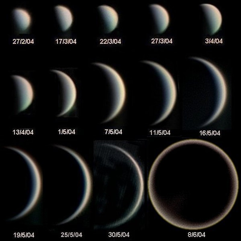 A Vénusz fázisai.