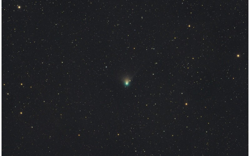 A C/2022 E3 (ZTF) üstökös 2023. január 3-án (Dominique Dierick felvétele, FlickR (CC2.0))