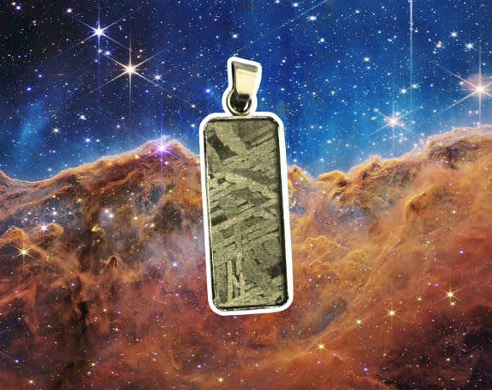 Vasmeteorit téglalap közeli