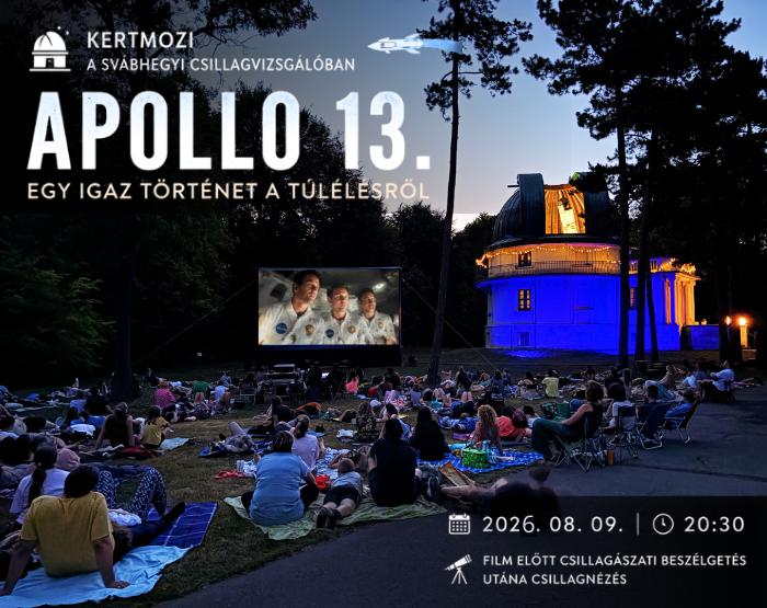 Kertmozi a Svábhegyi Csillagvizsgálóban: Apollo 13. – 08.09.