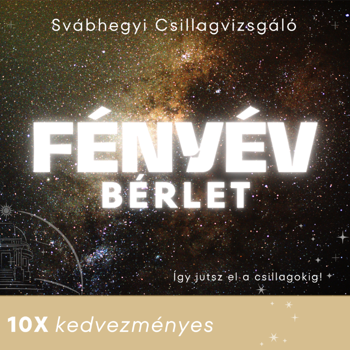 Fényév bérlet 10 x kedvezményes