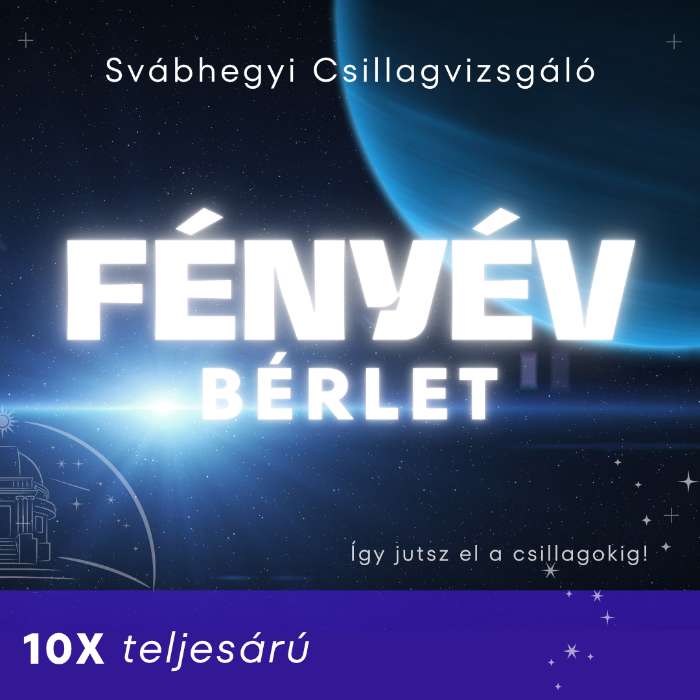 Fényév bérlet 10 x teljesárú