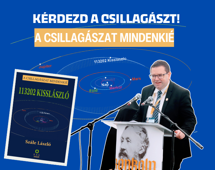 Kérdezd a csillagászt! Kiss László könyvbemutató és távcsöves program - 12.08.
