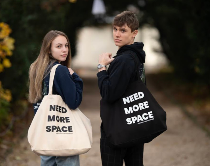 Óriási vászon shopper natúr